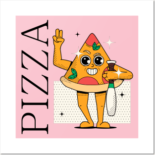 Hand Drawn Pizza Fun Posters and Art